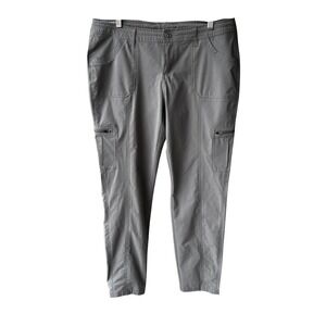 Kuhl Cargo Pants Freeflex Gray Ripstop Hiking Outdoor Straight Size 16 Regular